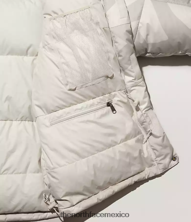 The North Face ropa NFHLJL143 Impresión de himno marfil claro de luna de kw hombres parka himalaya tnf x kaws retro 1994 - Image 5