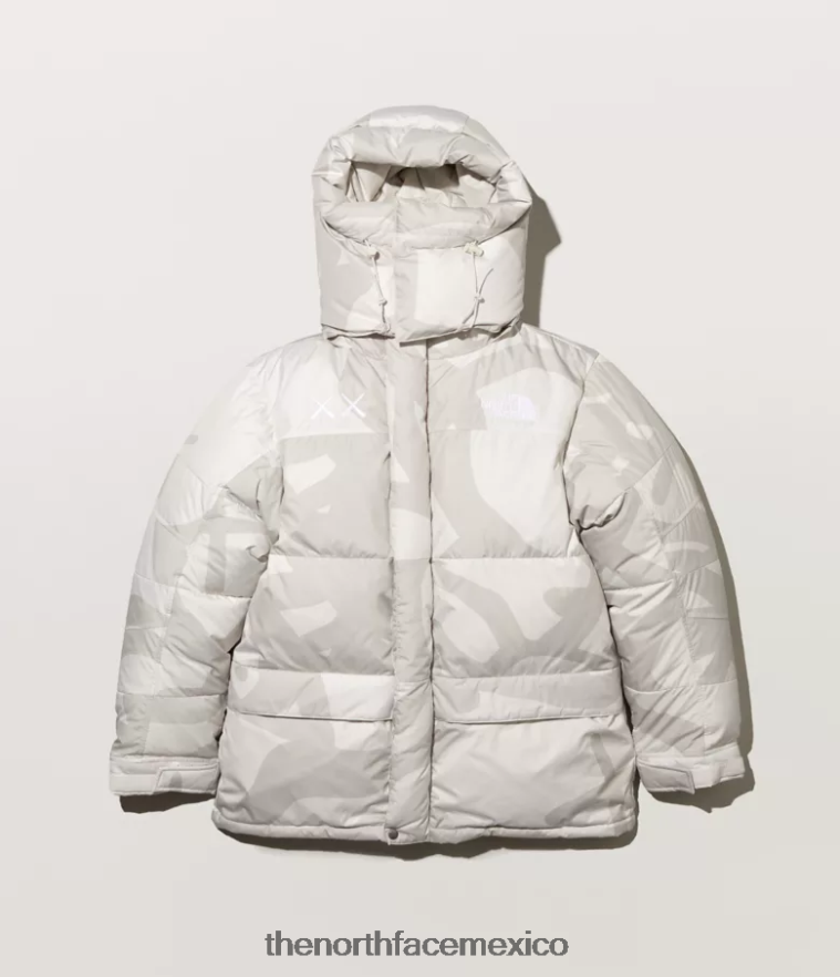 The North Face ropa NFHLJL143 Impresión de himno marfil claro de luna de kw hombres parka himalaya tnf x kaws retro 1994 - Image 1