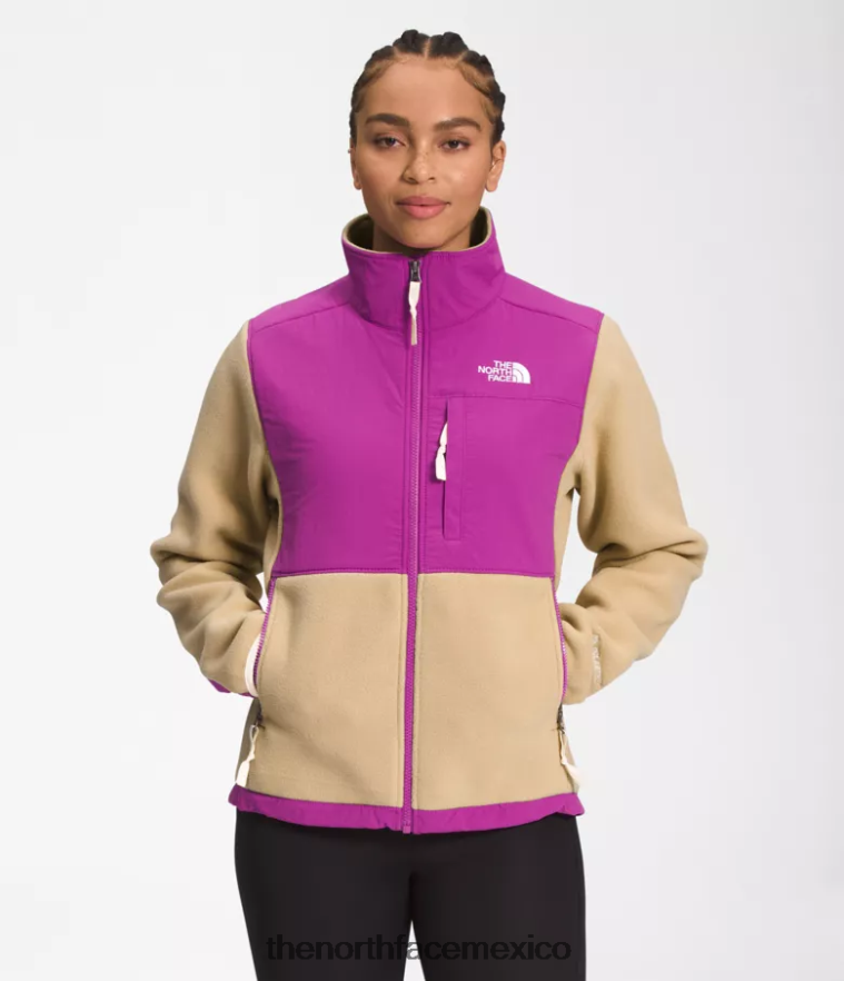 The North Face ropa NFHLJL149 piedra caqui/flor de cactus violeta/gardenia blanco mujer chaqueta denali - Image 1