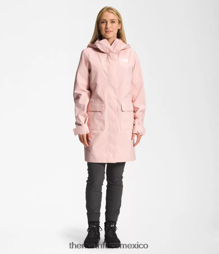 The North Face ropa NFHLJL155 musgo rosa mujer Parka Lluvia City Breeze II - Image 1