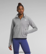 The North Face ropa NFHLJL160 tnf gris medio jaspeado mujer Alpine Polartec 100 - capucha con cremallera