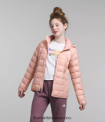 The North Face ropa NFHLJL180 musgo rosa niños chaqueta térmica con capucha