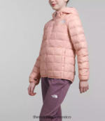 The North Face ropa NFHLJL180 musgo rosa niños chaqueta térmica con capucha - Image 3