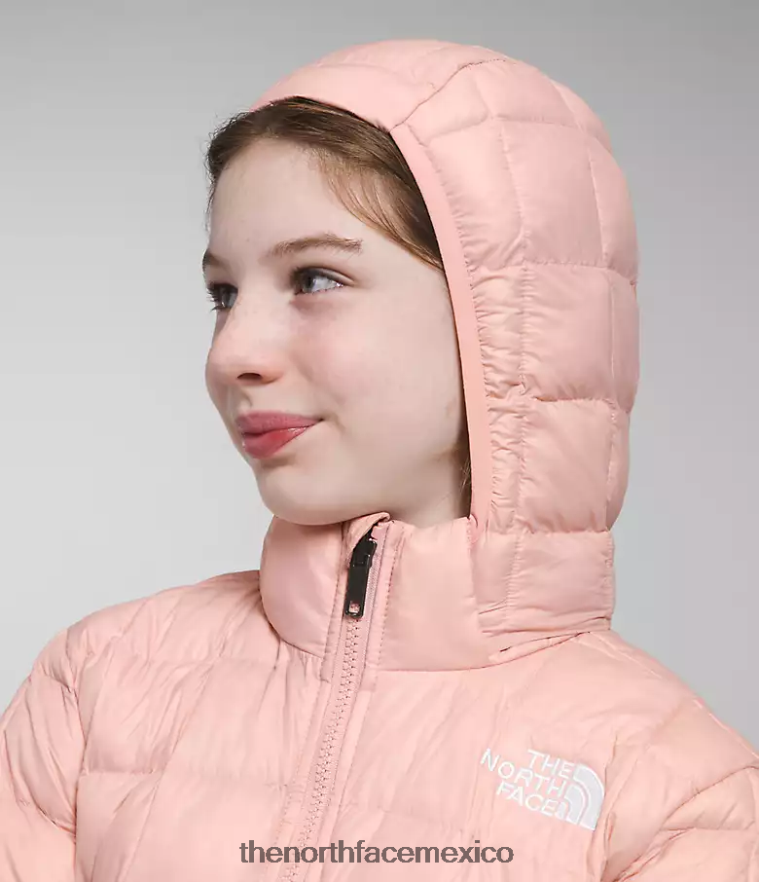 The North Face ropa NFHLJL180 musgo rosa niños chaqueta térmica con capucha - Image 4