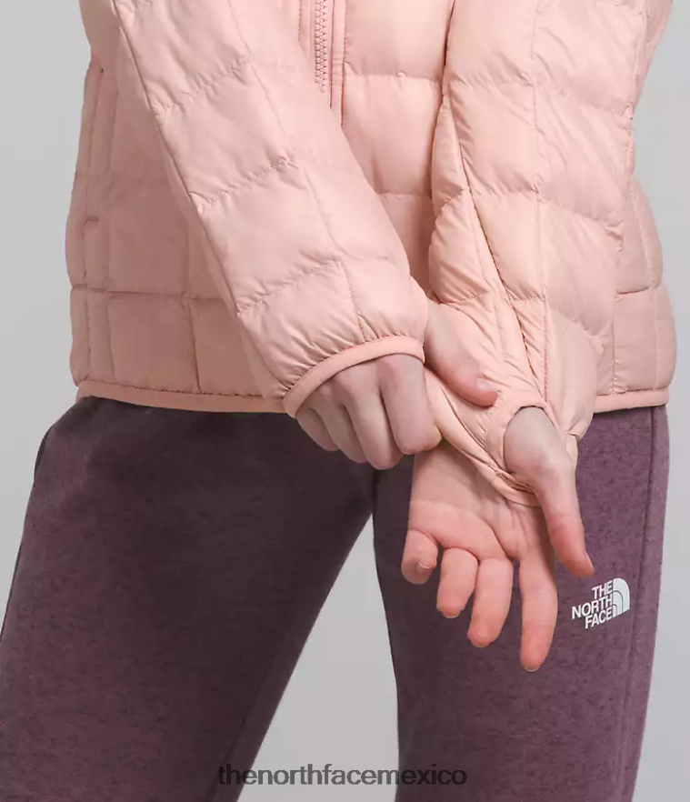The North Face ropa NFHLJL180 musgo rosa niños chaqueta térmica con capucha - Image 5