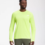 The North Face ropa NFHLJL23 led amarillo hombres pasear de manga larga