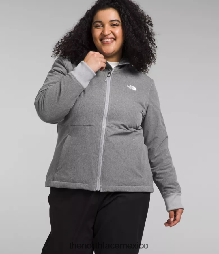 The North Face ropa NFHLJL247 tnf gris medio jaspeado mujer sudadera con capucha de shelbe raschel - Image 1