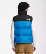 The North Face ropa NFHLJL289 azul súper sónico hombres chaleco retro nuptse 1996 - Image 2