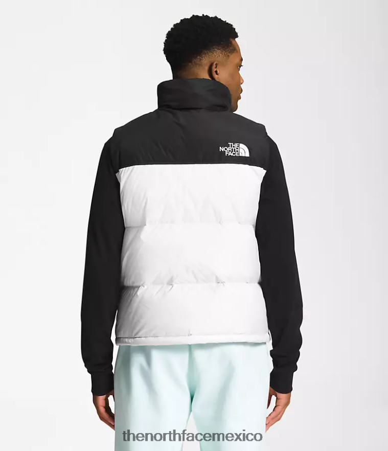 The North Face ropa NFHLJL290 tnf blanco/tnf negro hombres chaleco retro nuptse 1996 - Image 2