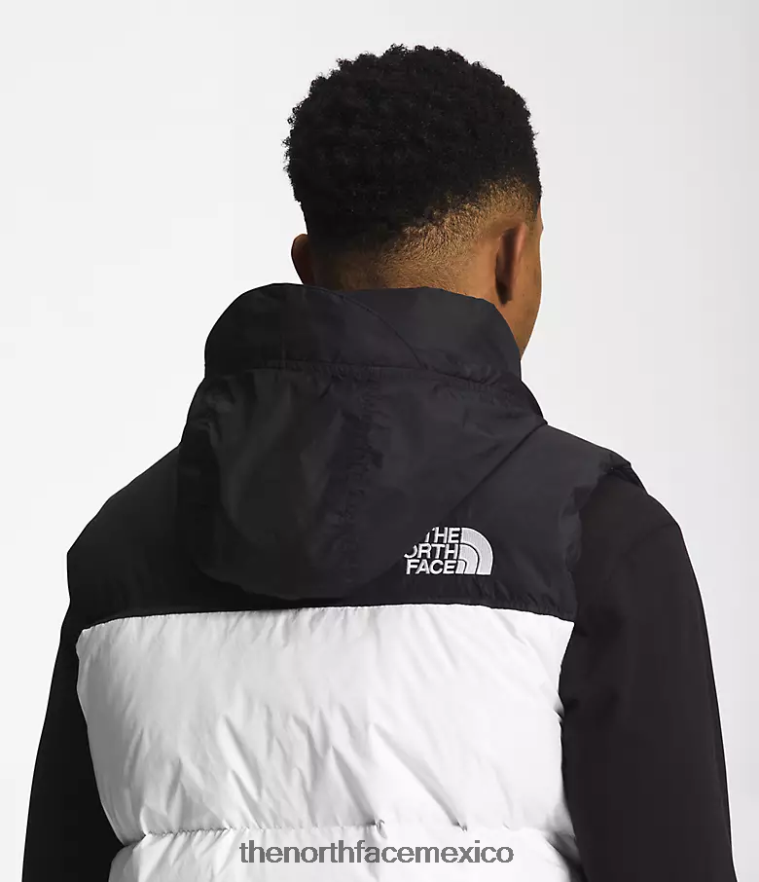 The North Face ropa NFHLJL290 tnf blanco/tnf negro hombres chaleco retro nuptse 1996 - Image 5
