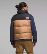 The North Face ropa NFHLJL291 mantequilla de almendras hombres chaleco retro nuptse 1996 - Image 2
