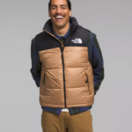 The North Face ropa NFHLJL291 mantequilla de almendras hombres chaleco retro nuptse 1996