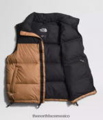 The North Face ropa NFHLJL291 mantequilla de almendras hombres chaleco retro nuptse 1996 - Image 4