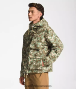 The North Face ropa NFHLJL296 estampado de camuflaje punteado en color verde oliva militar hombres chaqueta de lluvia utilitaria m66 - Image 4