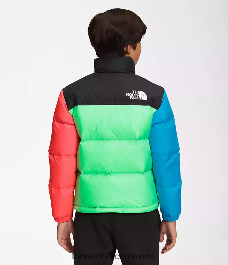 The North Face ropa NFHLJL340 verde clorofila niños chaqueta retro nuptse 1996 - Image 2