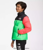 The North Face ropa NFHLJL340 verde clorofila niños chaqueta retro nuptse 1996 - Image 3