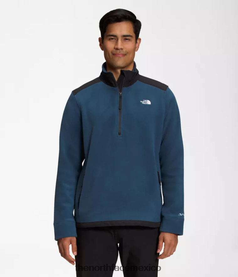 The North Face ropa NFHLJL356 azul sombreado/negro tnf hombres polartec alpino 200 -zip - Image 1