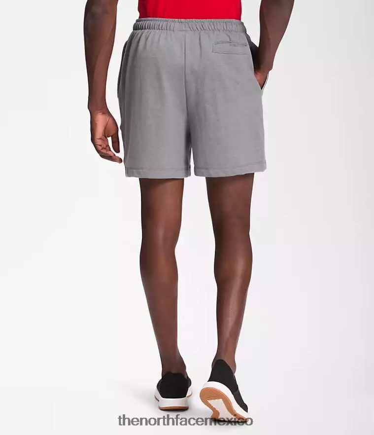 The North Face ropa NFHLJL359 tnf gris medio jaspeado hombres shorts de lana con logo sencillo - Image 2