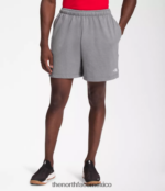 The North Face ropa NFHLJL359 tnf gris medio jaspeado hombres shorts de lana con logo sencillo