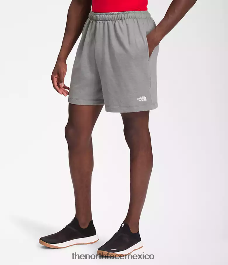 The North Face ropa NFHLJL359 tnf gris medio jaspeado hombres shorts de lana con logo sencillo - Image 3