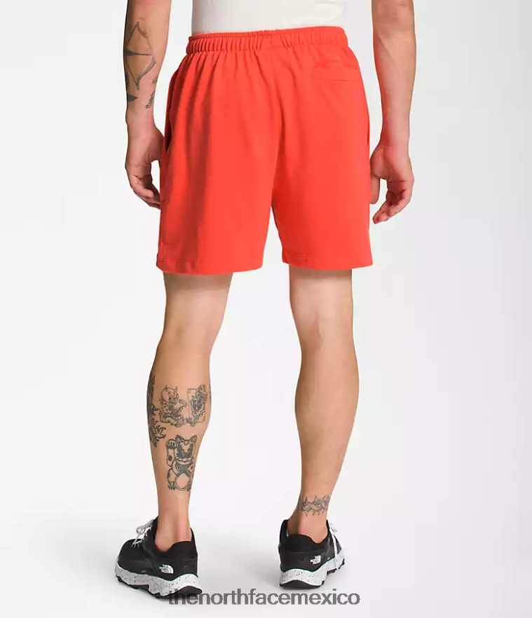 The North Face ropa NFHLJL360 naranja retra hombres shorts de lana con logo sencillo - Image 2
