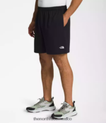The North Face ropa NFHLJL361 negro hombres shorts de lana con logo sencillo - Image 3