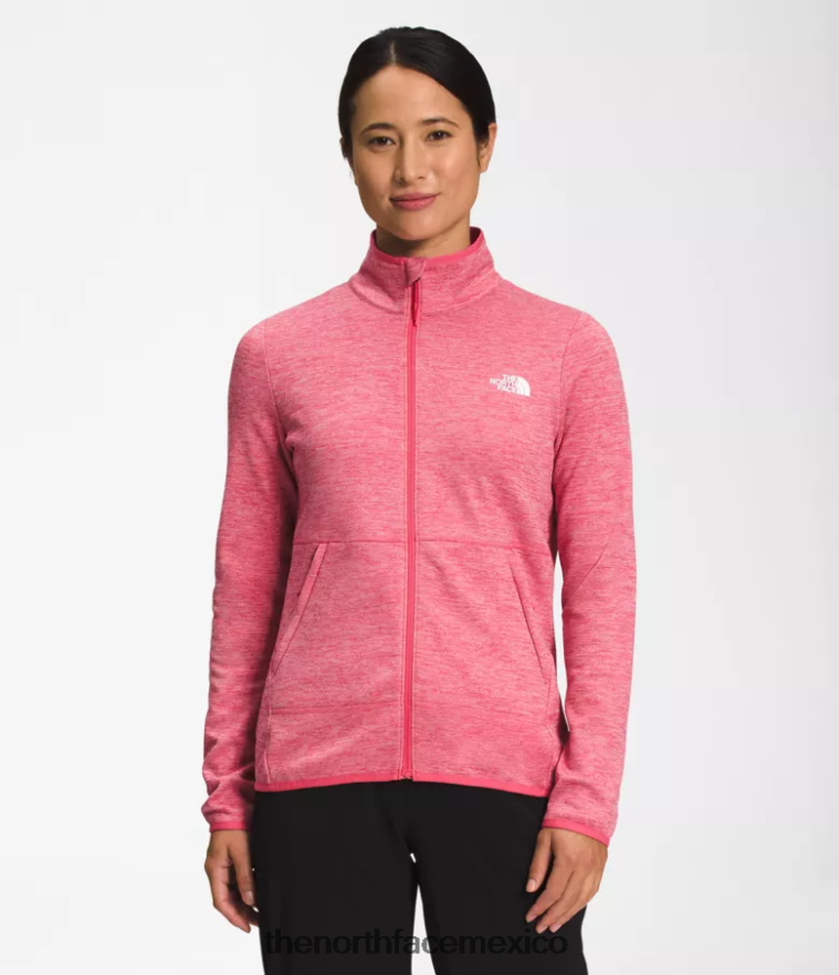 The North Face ropa NFHLJL380 cosmo rosa blanco brezo mujer Canyonlands con cremallera completa - Image 1