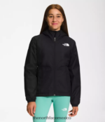 The North Face ropa NFHLJL390 negro niños chaqueta de lluvia cálida para tormentas