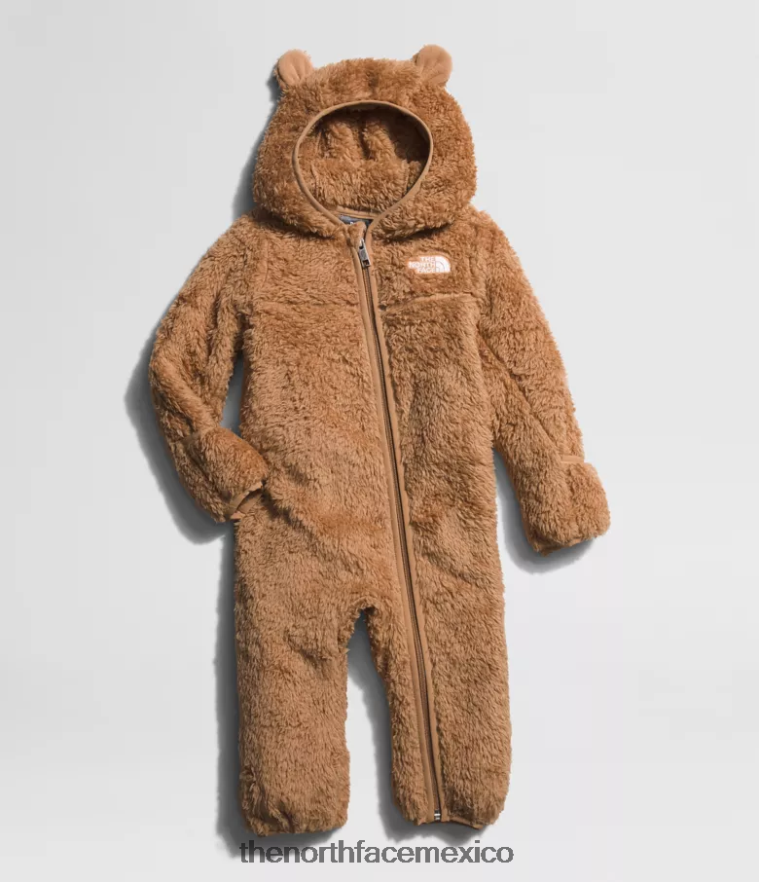The North Face ropa NFHLJL399 mantequilla de almendras bebé oso de una sola pieza - Image 1