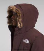 The North Face ropa NFHLJL3 estampado de monograma de mantequilla marrón carbón/mantequilla de almendras hombres parka mcmurdo - Image 4