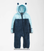 The North Face ropa NFHLJL401 azul sombreado bebé oso de una sola pieza
