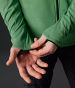 The North Face ropa NFHLJL407 verde hierba intenso hombres Summit Series Futurefleece sudadera con capucha y cremallera completa - Image 5
