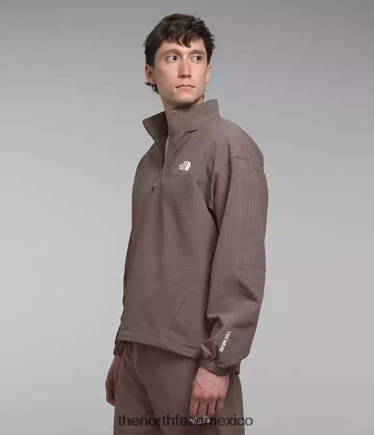 The North Face ropa NFHLJL414 halcón marrón hombres cuadrícula de tekware -zip - Image 3