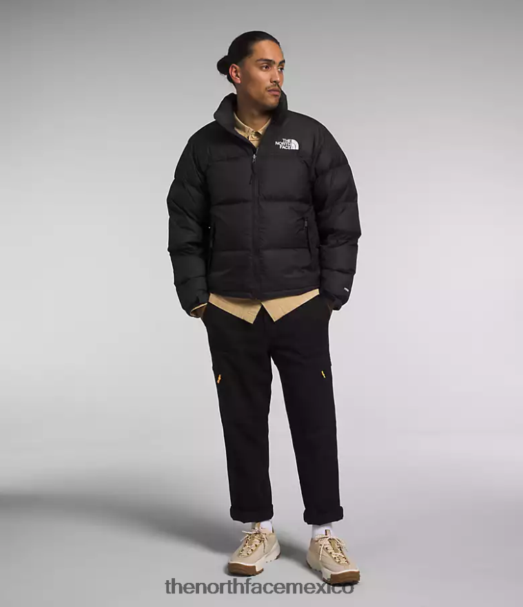 The North Face ropa NFHLJL468 tnf reciclado negro hombres chaqueta retro nuptse 1996 - Image 2
