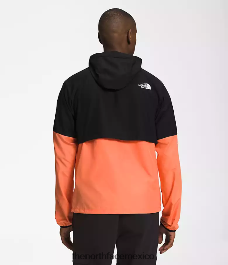The North Face ropa NFHLJL478 tnf negro/naranja coral polvoriento hombres sudadera con capucha peso mosca 2.0 - Image 2