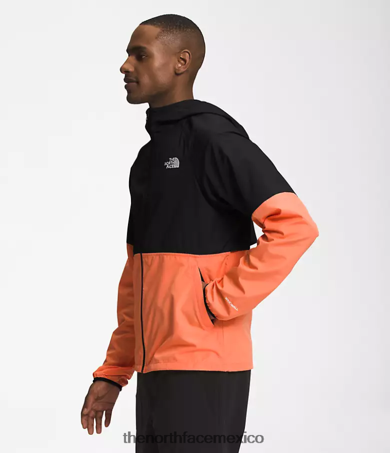 The North Face ropa NFHLJL478 tnf negro/naranja coral polvoriento hombres sudadera con capucha peso mosca 2.0 - Image 3