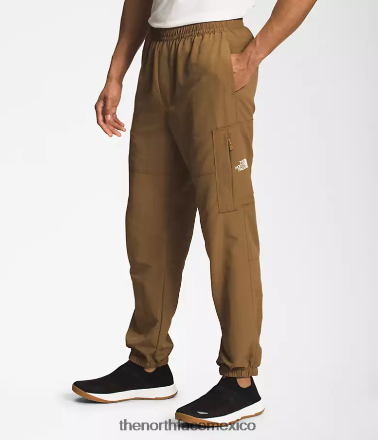 The North Face ropa NFHLJL493 marrón utilitario hombres pantalones fáciles de nailon tnf - Image 3