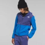 The North Face ropa NFHLJL521 azul optico niños chaqueta con capucha y cierre completo Glacier