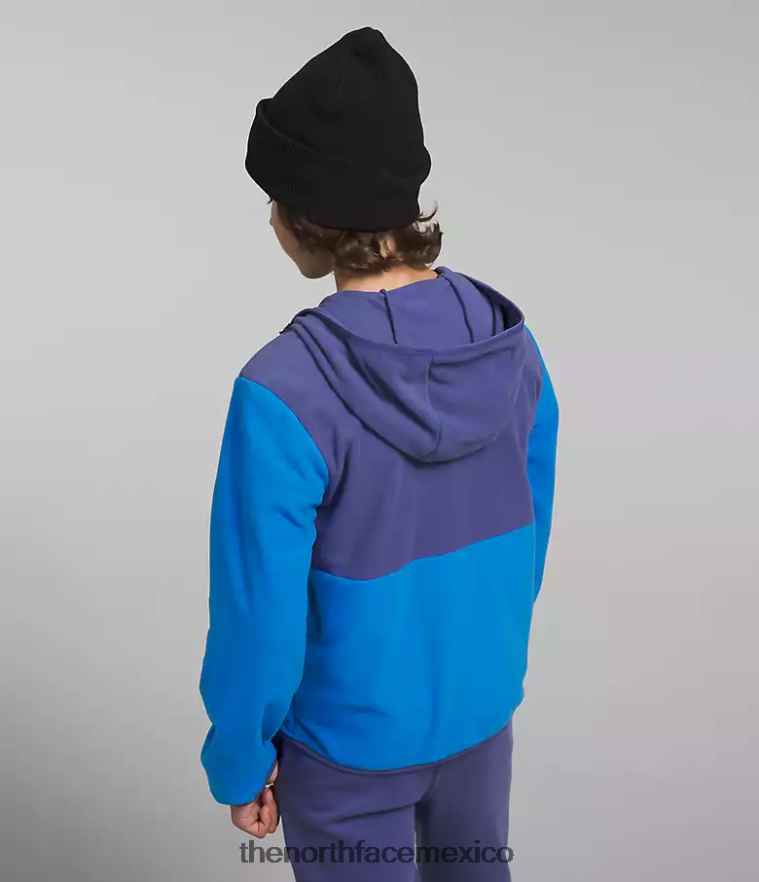 The North Face ropa NFHLJL521 azul optico niños chaqueta con capucha y cierre completo Glacier - Image 3