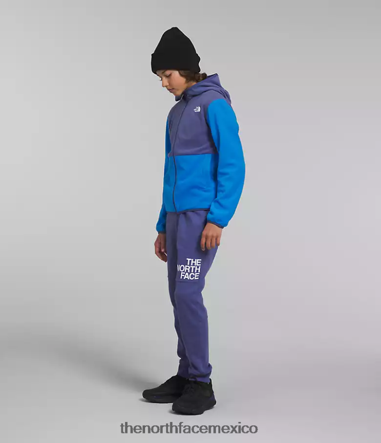 The North Face ropa NFHLJL521 azul optico niños chaqueta con capucha y cierre completo Glacier - Image 4