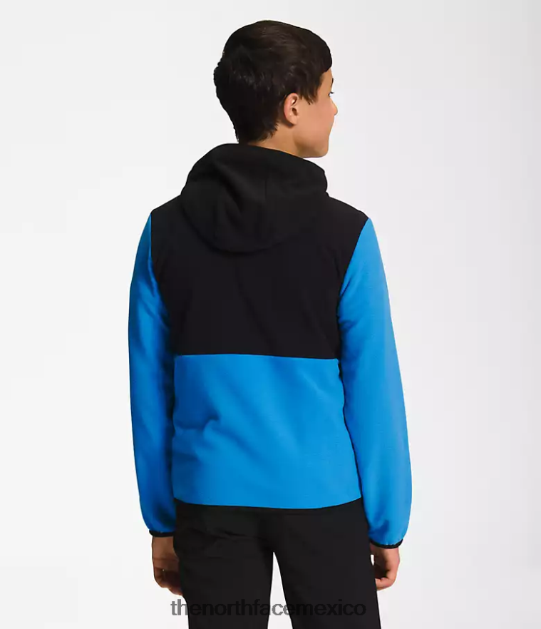 The North Face ropa NFHLJL522 azul súper sónico niños chaqueta con capucha y cierre completo Glacier - Image 2