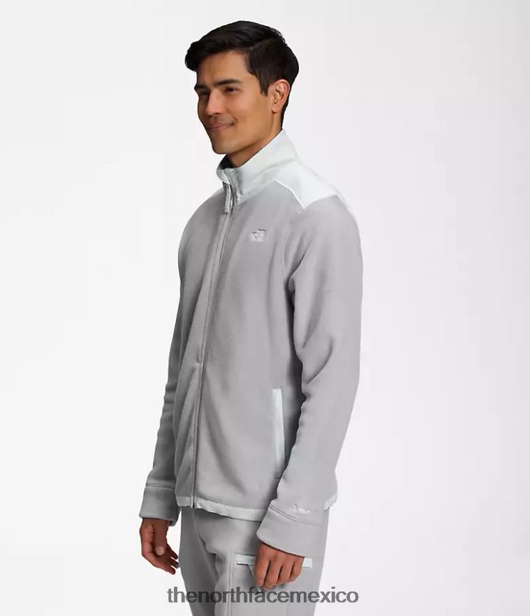 The North Face ropa NFHLJL540 gris fusión/gris estaño hombres chaqueta alpina polartec 200 con cremallera completa - Image 3