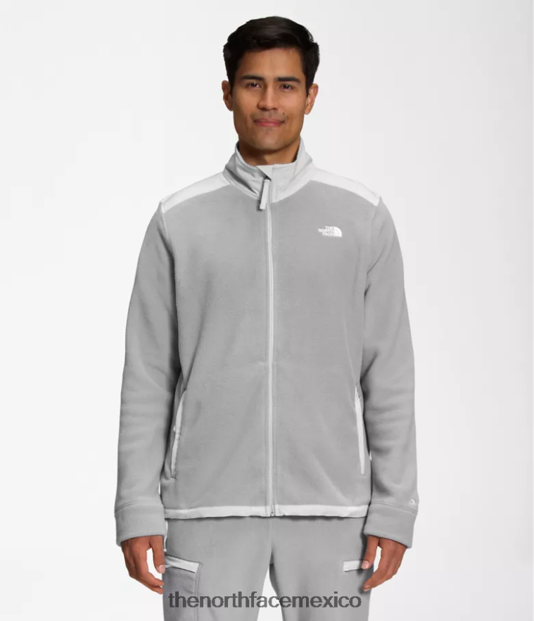 The North Face ropa NFHLJL540 gris fusión/gris estaño hombres chaqueta alpina polartec 200 con cremallera completa - Image 1