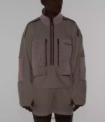 The North Face ropa NFHLJL54 blanco gardenia/gris leonado mujer trailwear fantasía ridge flash -zip - Image 6
