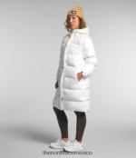 The North Face ropa NFHLJL563 tnf blanco/gardenia blanco mujer parka nuptse - Image 4