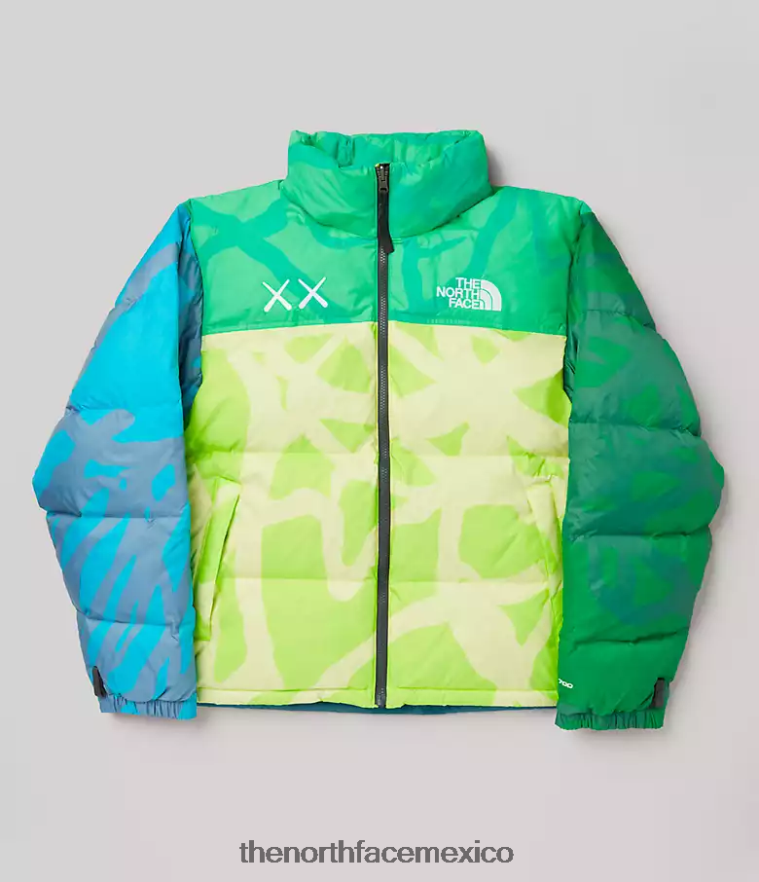The North Face ropa NFHLJL591 kw safety estampado nuptse verde unisexo chaqueta tnf x kaws retro 1996 nuptse - Image 6