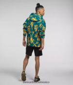 The North Face ropa NFHLJL593 estampado de pincel tropical coral azul hombres jersey clase v - Image 2