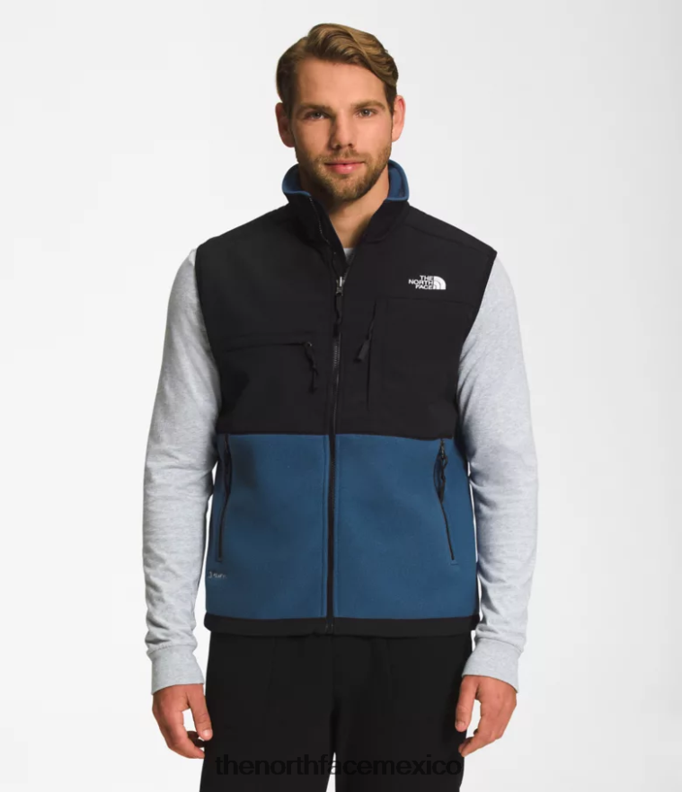 The North Face ropa NFHLJL597 azul sombreado hombres chaleco denali - Image 1