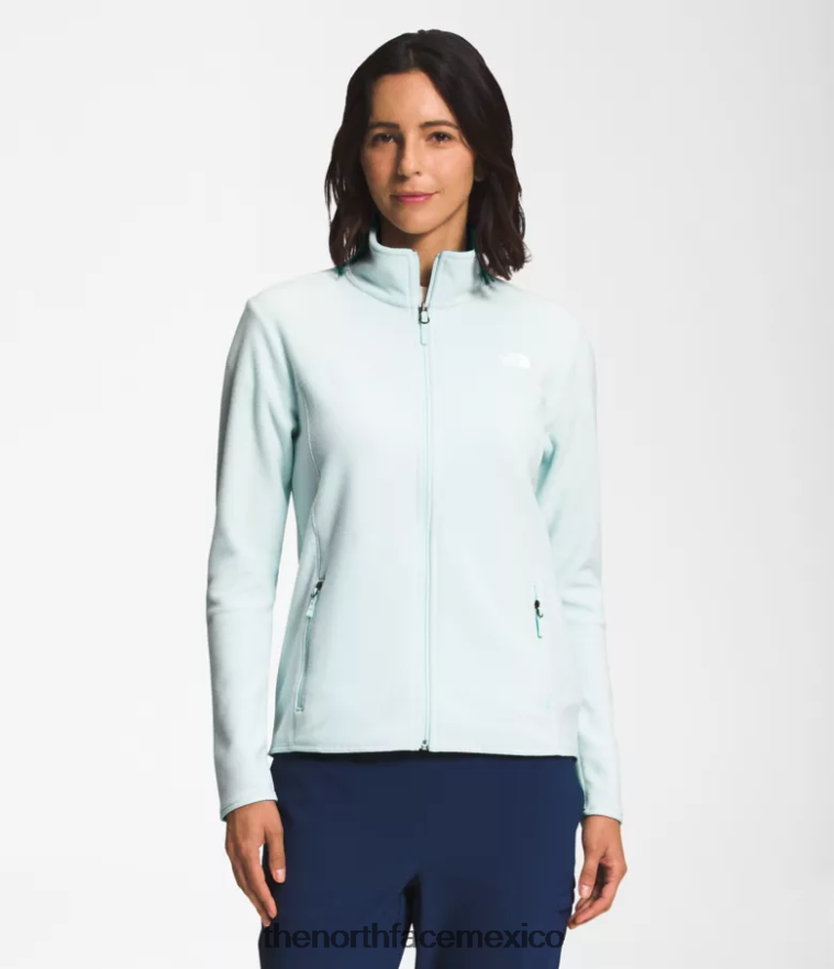 The North Face ropa NFHLJL619 claraboya azul mujer chaqueta tka glacier con cremallera completa - Image 1