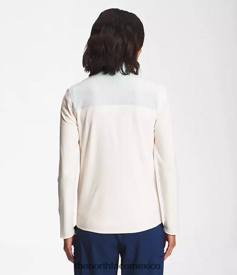 The North Face ropa NFHLJL620 gris estaño/blanco gardenia mujer chaqueta tka glacier con cremallera completa - Image 2
